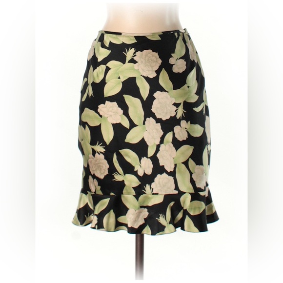 [SOLD] Tuleh Silk Floral Skirt - Picture 1 of 10